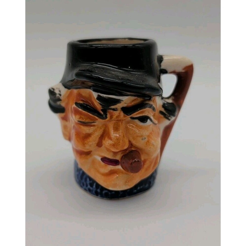 Miniature Toby Face Character Jug Mug MADE IN JAPAN Vintage